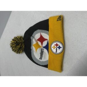 New Era Pittsburg Steelers Beanie Hat NFL Knit Cap Sport Beanie With Logo